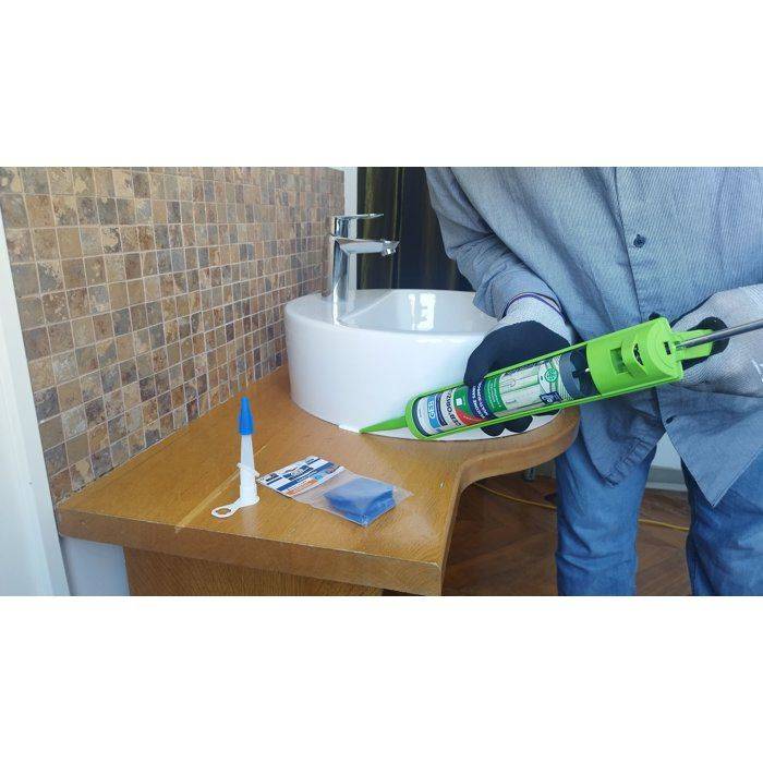 GEB'ORIZON Multi-ondersteunend Sanitair Silicoon - Wit - 310 ml-2