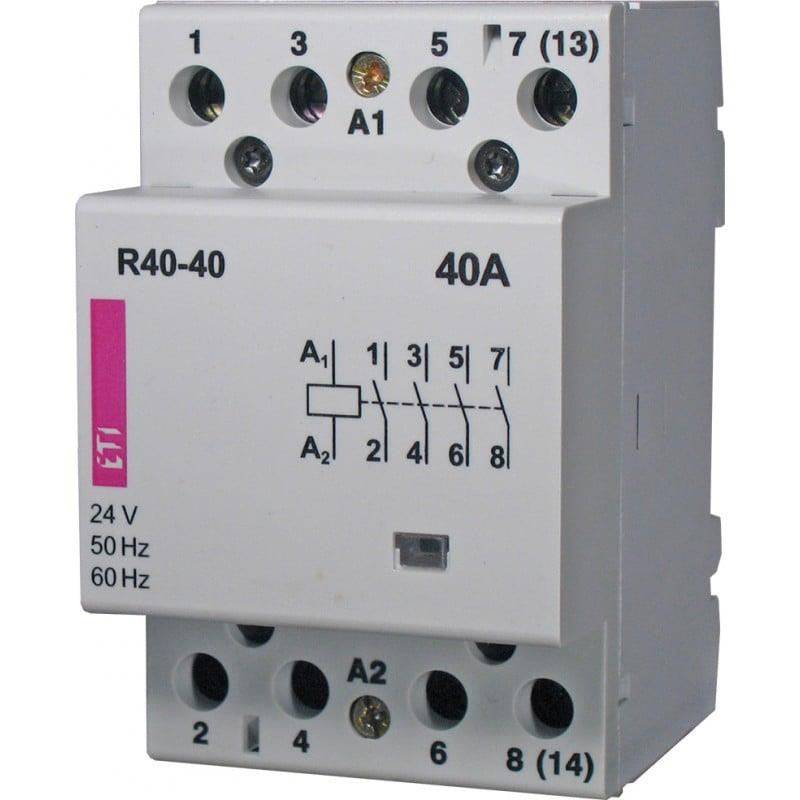 ETI Contactor 40A 4 Polen 230V AC 2463410-0