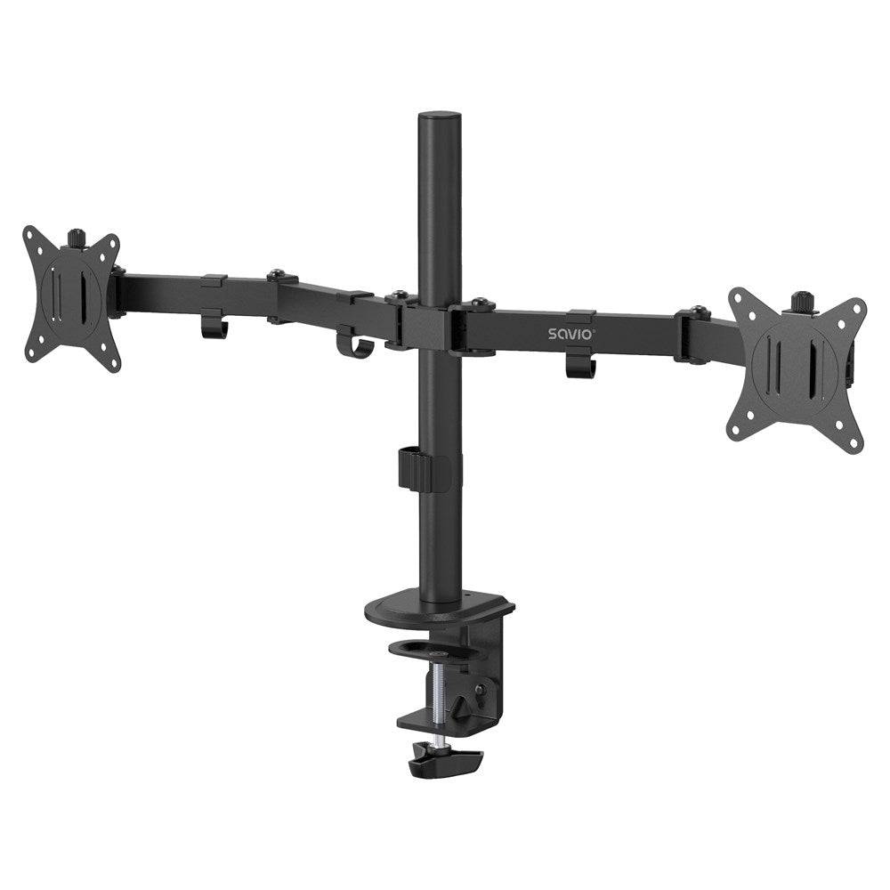 SAVIO UM-03 Dubbele Bureauhouder voor Monitor 17"–32"-0