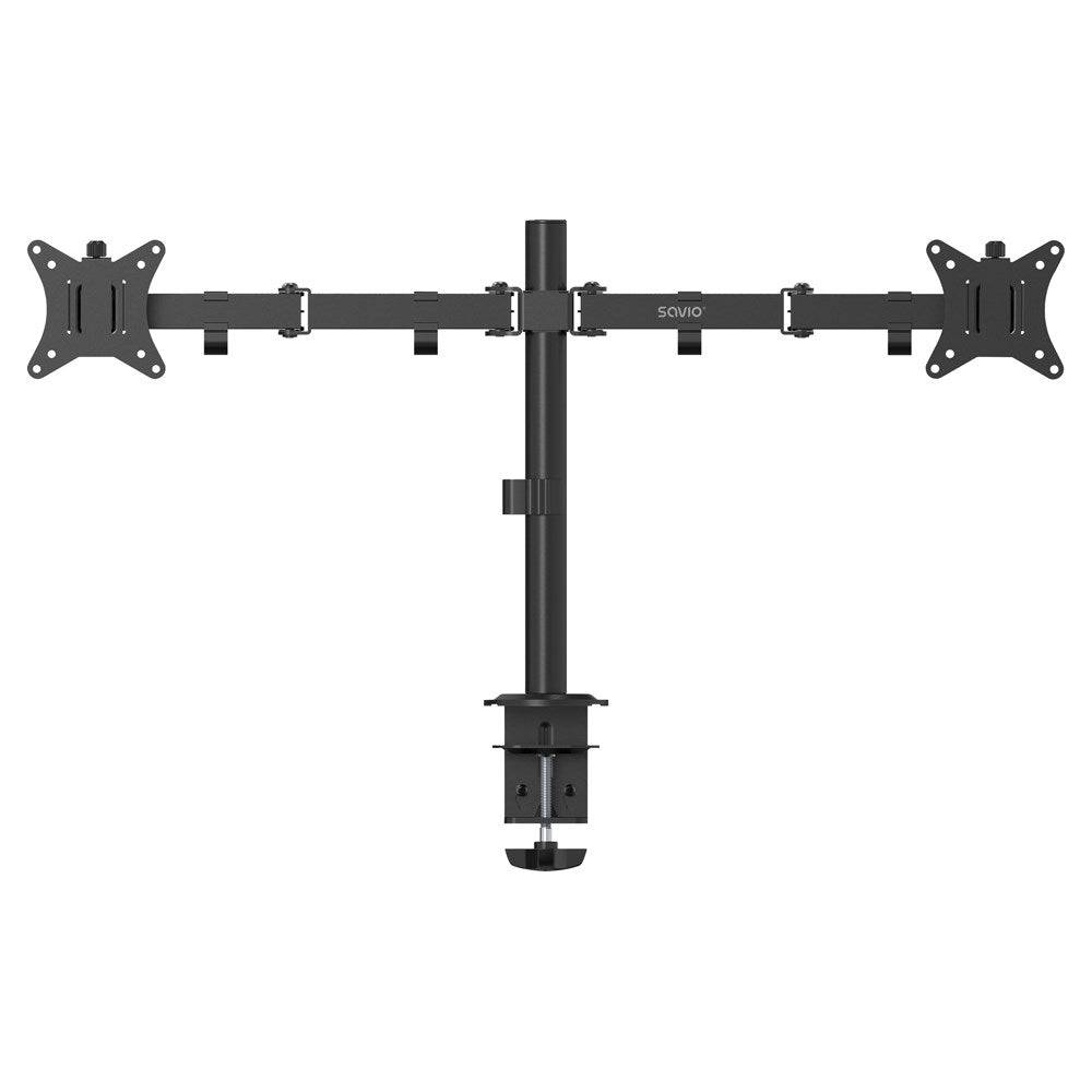 SAVIO UM-03 Dubbele Bureauhouder voor Monitor 17"–32"-1