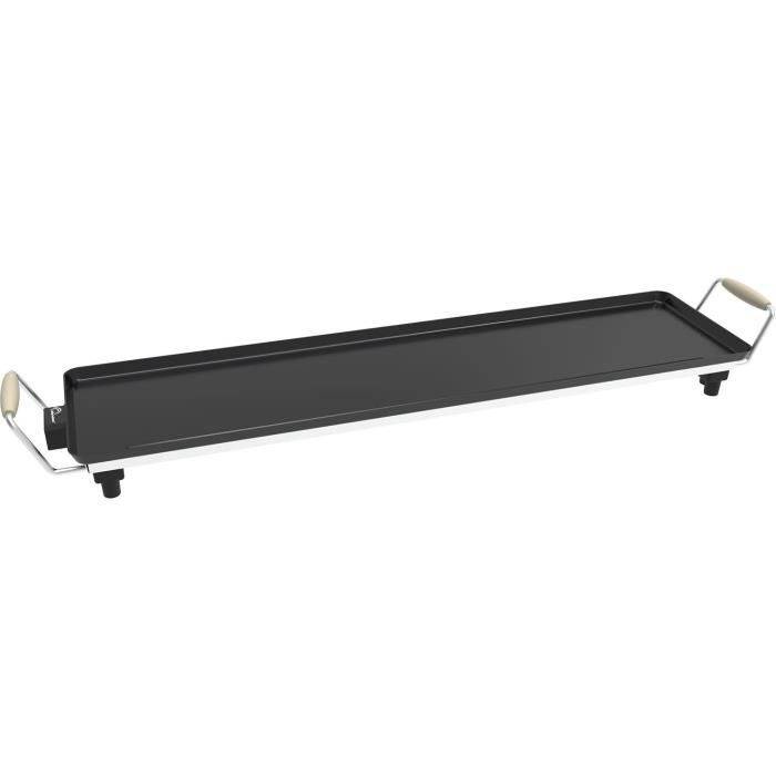 LITTLE BALANCE Plancha - Elektrische Plancha - 2000 W - 90 cm - Houten Handvatten-0