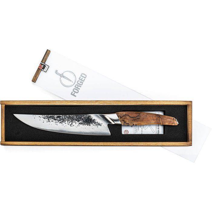 Forged Koksmes - KATAI - VG10 Staal - Wortelhout Handvat - 20.5 cm-2