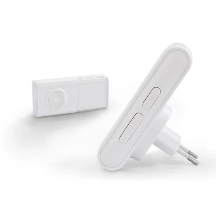 SCS SENTINEL EcoBell 100 Plug-in Draadloze Deurbel - 100 m Bereik - 25 Melodieën - Wit-1