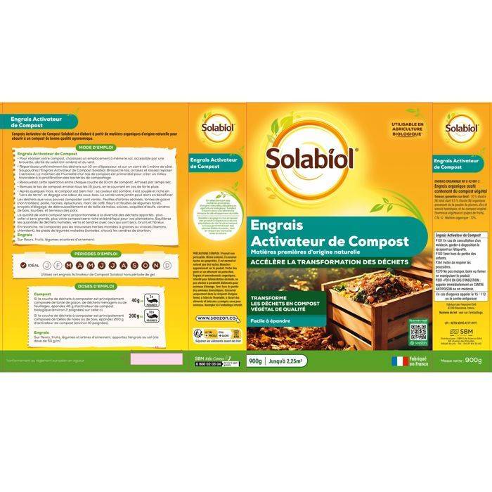 Solabiol Natuurlijke Compost Activator - 900 g - Klaar voor Gebruik-1