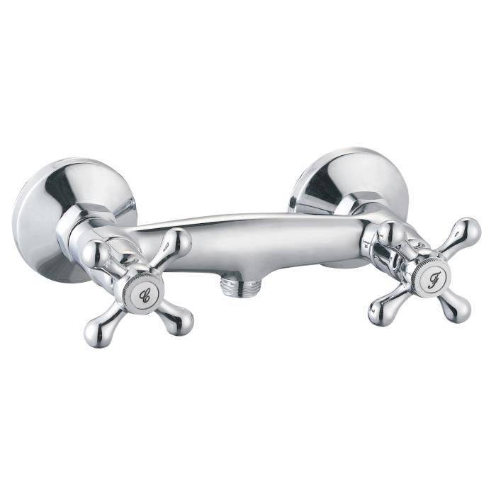 ROUSSEAU Beverley Mechanische Douchmengkraan - Chroom - Retro Stijl-0