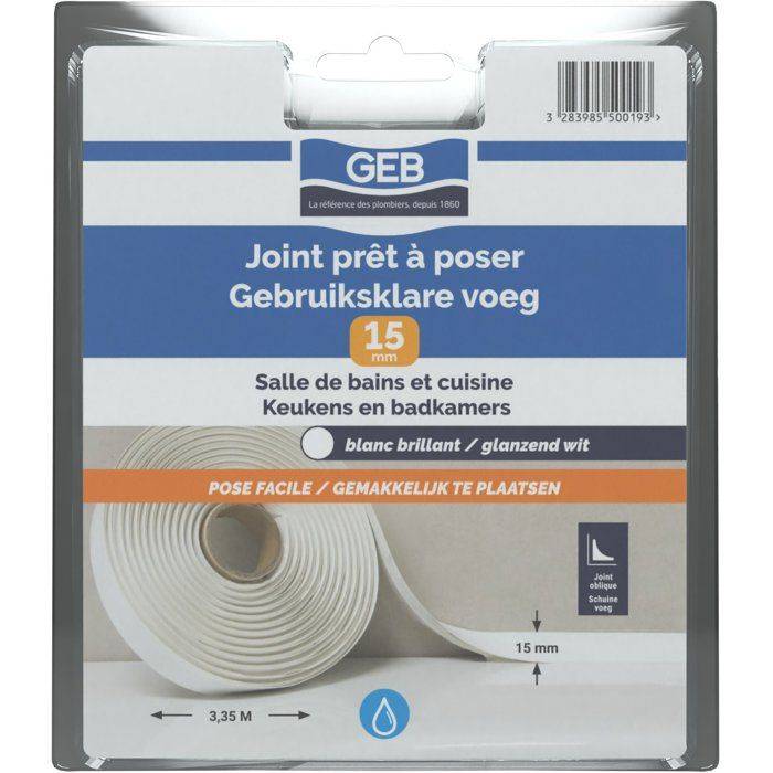 GEB Kant-en-klare Voegen - Breedte 15 mm x 3,35 m - Wit-0