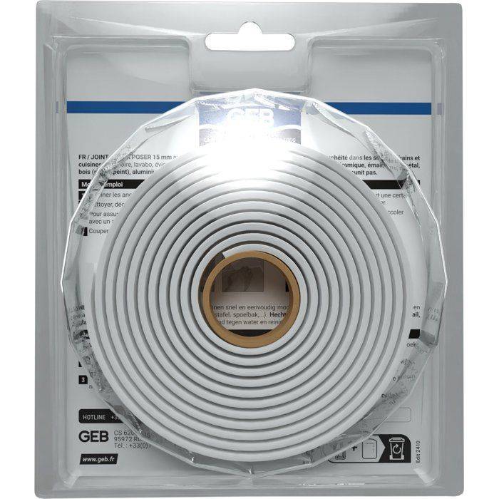 GEB Kant-en-klare Voegen - Breedte 15 mm x 3,35 m - Wit-3