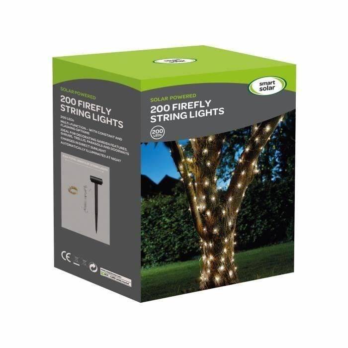 LUCIOLE Buiten Solar String Lights - 200 Warm Wit LEDs - SMART GARDEN - 21,9 m-2