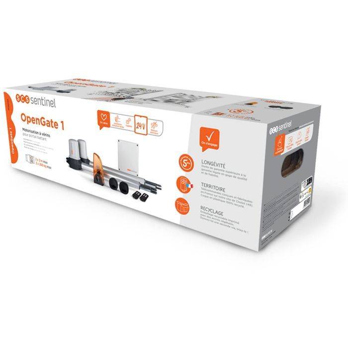 SCS SENTINEL Dubbele Schuifpoortmotor Kit - OpenGate 1 - Tot 200 kg per Leaf - Max 4 m-3