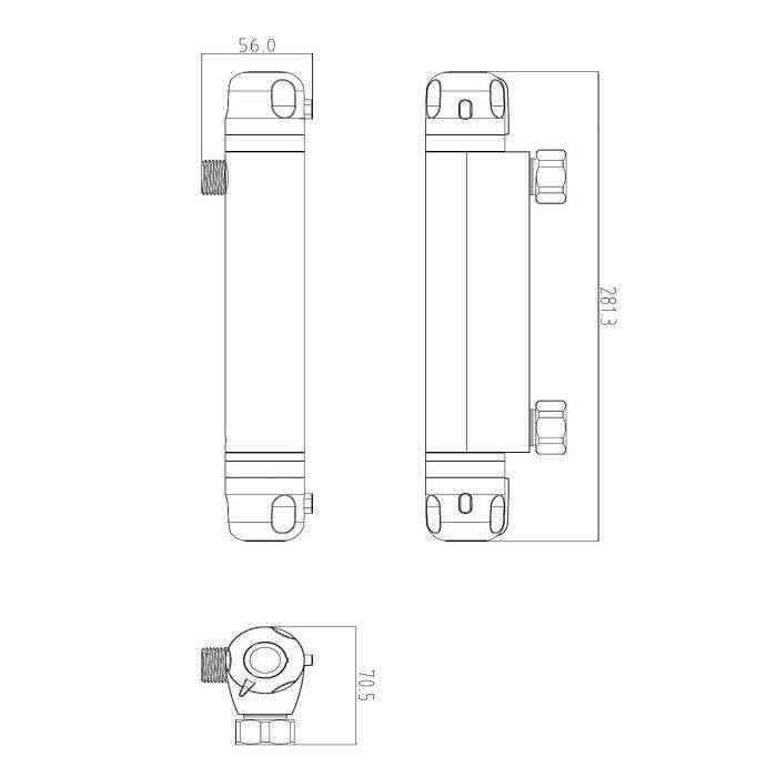 ROUSSEAU Volga 2 Thermostatische Douchmengkraan - Chroom - Ecostop-2