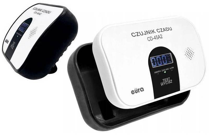 EURA Koolmonoxidemelder CD-45A2 Vrijstaand met Batterij en LCD-display-0