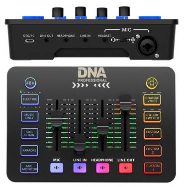 DNA SC ONE USB Audio Mixer Stemveranderaar Geluidseffecten