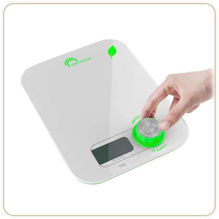 LITTLE BALANCE Keukenweegschaal Kinetic Flower - 5 kg/ 1 g - Wit-0