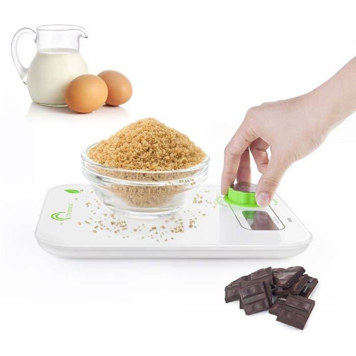 LITTLE BALANCE Keukenweegschaal Kinetic Flower - 5 kg/ 1 g - Wit-3