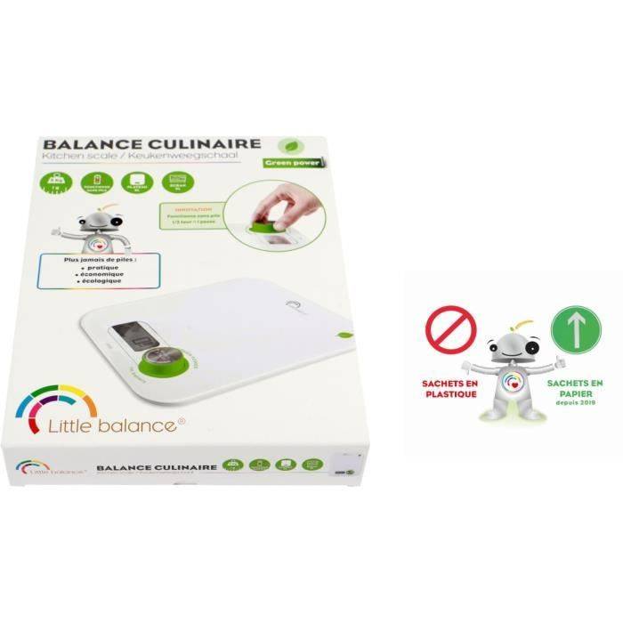 LITTLE BALANCE Keukenweegschaal Kinetic Flower - 5 kg/ 1 g - Wit-4