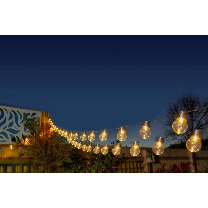 SMART GARDEN Globulb 40 LED warm witte solar string lights, 13,7 m, zonnepaneel, IP44-2