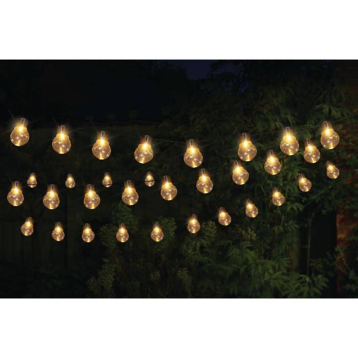 SMART GARDEN Globulb 40 LED warm witte solar string lights, 13,7 m, zonnepaneel, IP44-4