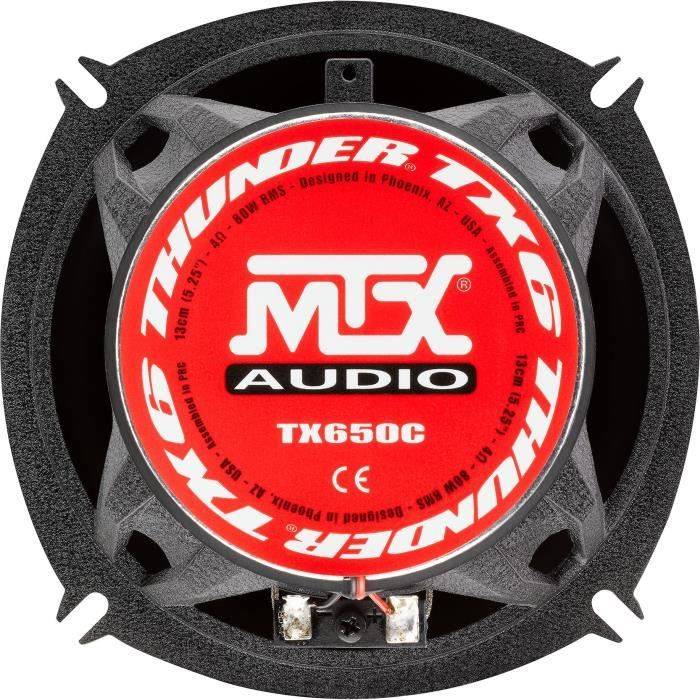 MTX TX650C 13 cm 2-Weg Coaxiale Luidsprekers 80W RMS Aluminium Behuizing-2
