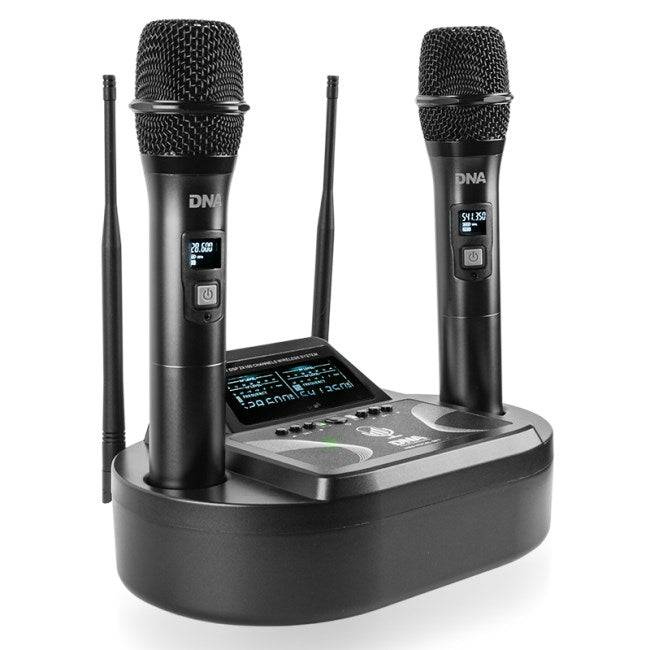 UMA VOCAL SET Draadloos Set 2x Handheld Microfoon + Ontvanger met Oplaadstation-0