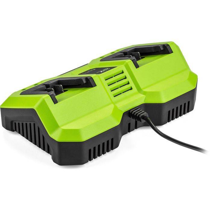 FIELDMANN Dubbele Oplader voor 20V Accu's - Laadt 2Ah in 60 Min-2