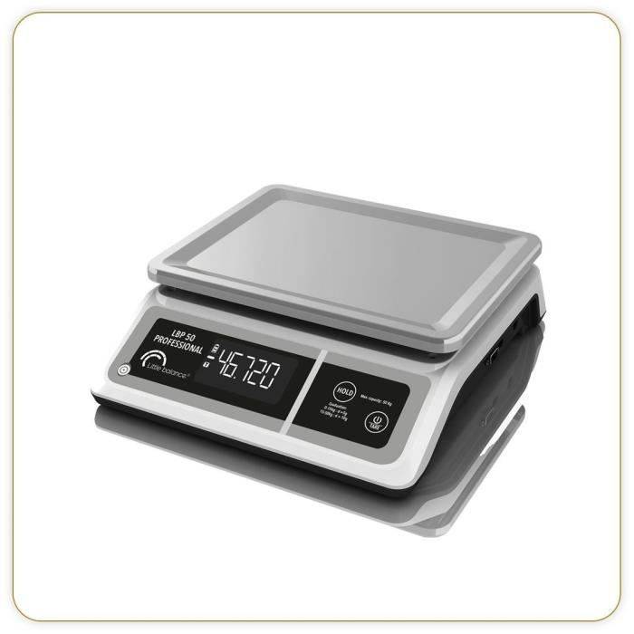 LITTLE BALANCE Professionele Weegschaal LBP 50 - USB - Grijs - 50 kg-0