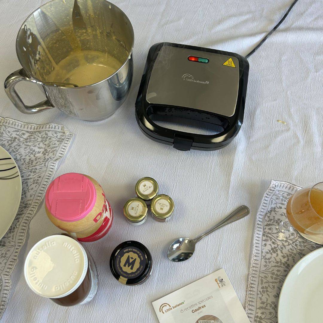 LITTLE BALANCE Wafelmaker - Happy Wafels - 750W - PFAS-vrij-1