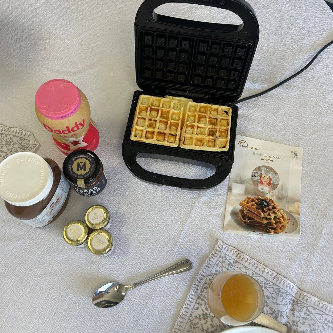 LITTLE BALANCE Wafelmaker - Happy Wafels - 750W - PFAS-vrij-2