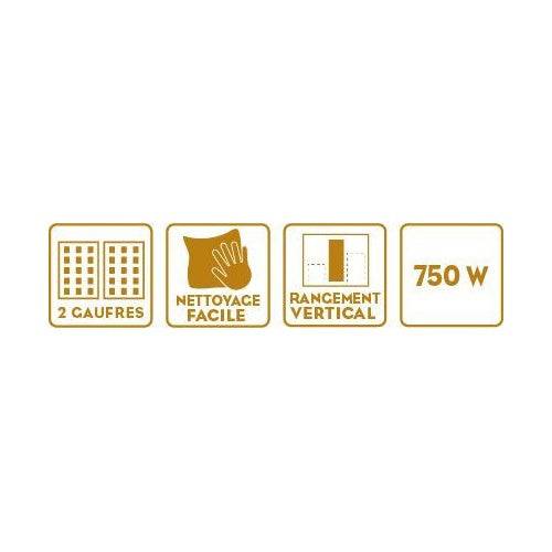 LITTLE BALANCE Wafelmaker - Happy Wafels - 750W - PFAS-vrij-3
