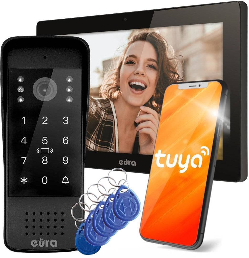 EURA Video-intercom VDP-86A3 - 10" Monitor Zwart TUYA-0