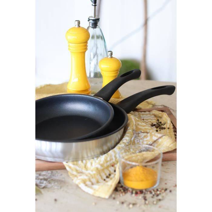 MENASTYL Koekenpan - RVS - 28 cm - Geschikt voor alle kookplaten-3