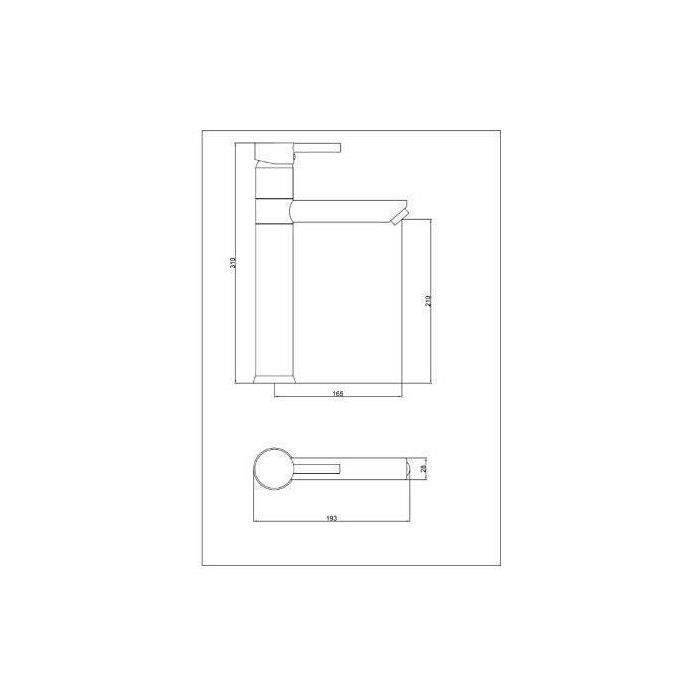 ROUSSEAU DOVER Hoge Wastafelmengkraan - Chroom - Eco-stop-1