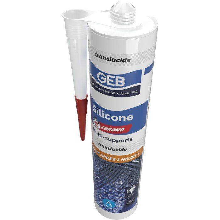 GEB Multi-oppervlak Sanitair Silicoon - 60 Chrono - Translucent - 280 ml-3