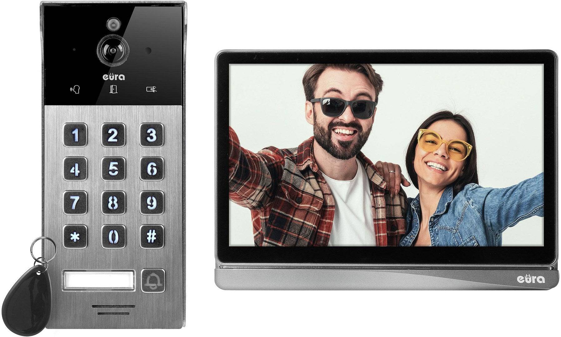 EURA WiFi Video Deurtelefoon VDP-30C5 met 8" Touchscreen en Tuya App-0