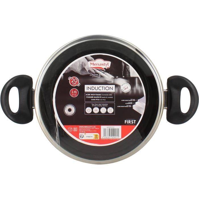 MENASTYL Braadpan - RVS - 20 cm - 6020255-1