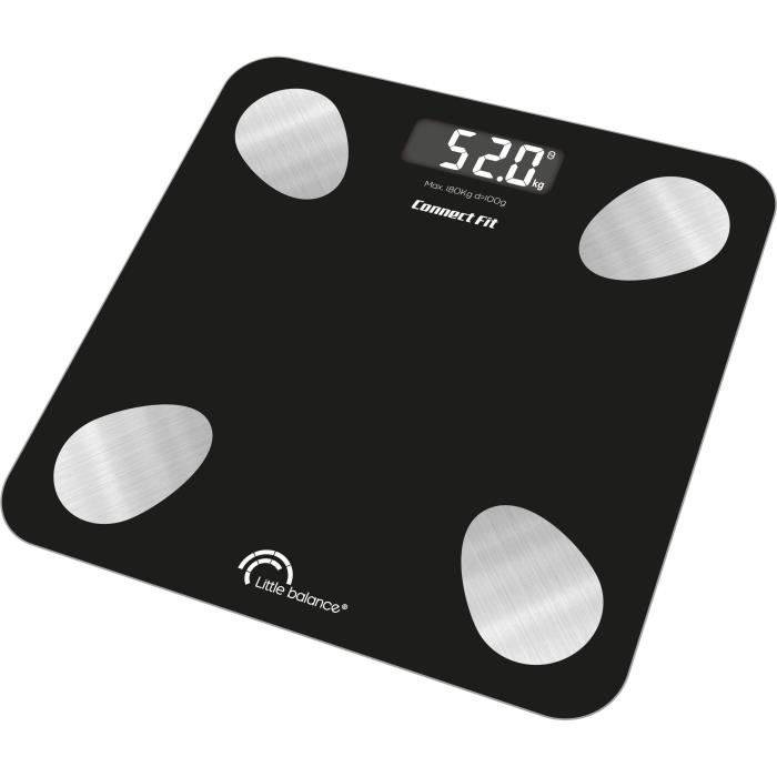 LITTLE BALANCE Badweegschaal - 8685 - Lichaamsanalyse - 190 kg Capaciteit kg/100-0