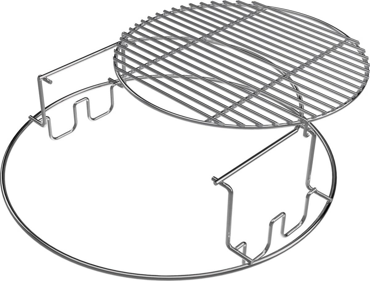Big green egg 2 piece multi level rack large 06657191207550665719120755-0