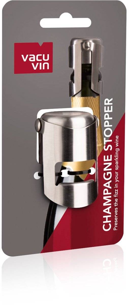 Vacu vin champagne stopper rvs 87147931881368714793188136-0