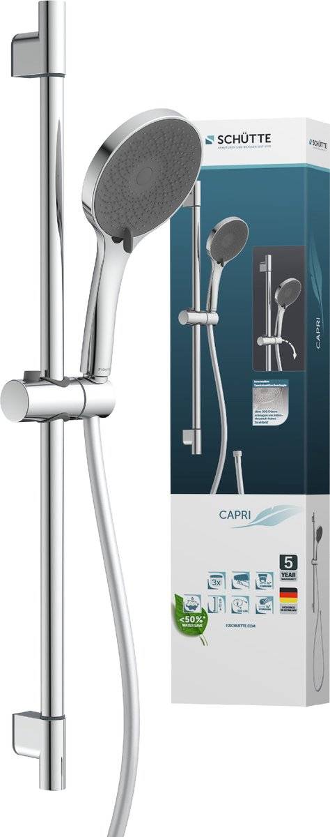 Schütte schutte capri doucherail set, chroom 40084316429184008431642918-0