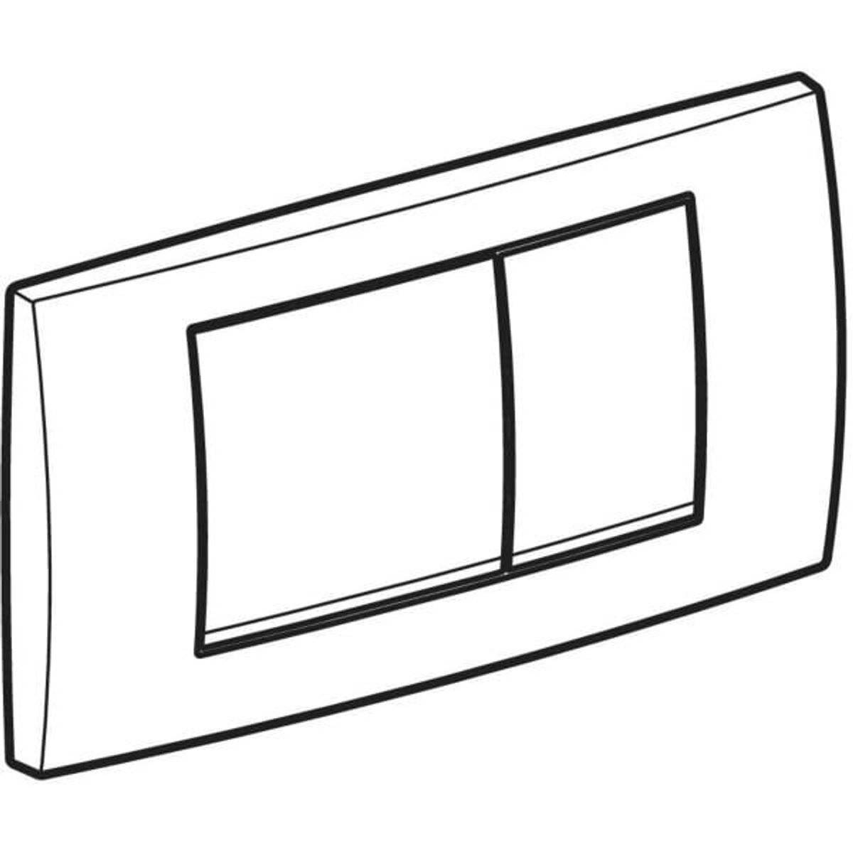 Geberit twinline 30 bedieningspaneel - wit 40254162974134025416297413-0