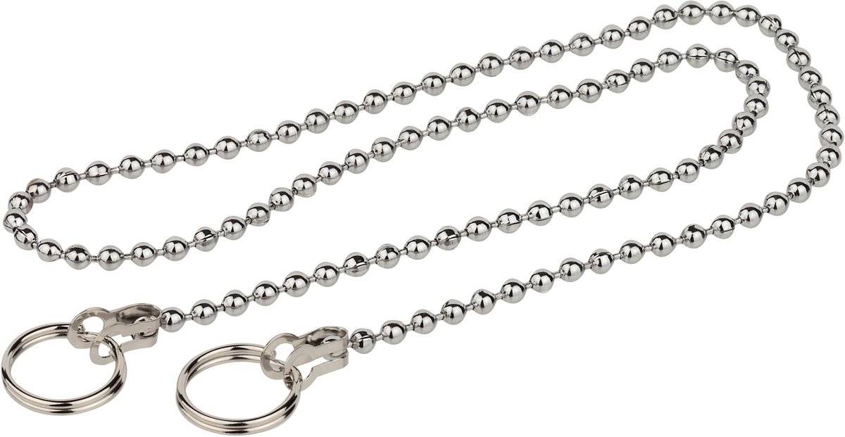 Kirchhoff afvoerplug ketting chroom 300mm met 2 ringen 40071111205244007111120524-0