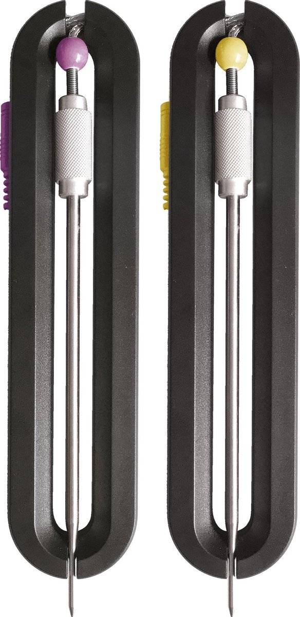 Boretti - sondes bbq thermometer (geel en paars) - uitbreiding set bba87 87157751550168715775155016-0