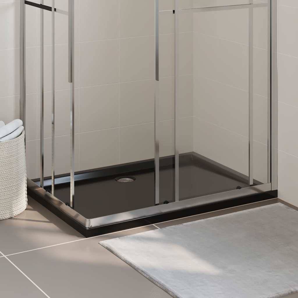 Vidaxl douchebak rechthoekig 80x110 cm abs zwart 87202862062018720286206201