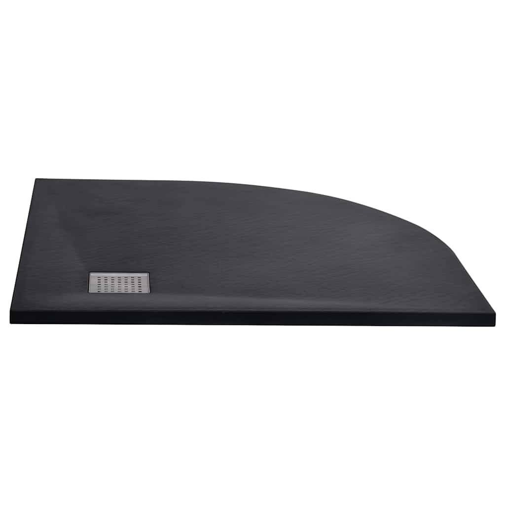 vidaXL - Douchebak - 90x90 - cm - SMC - zwart-1