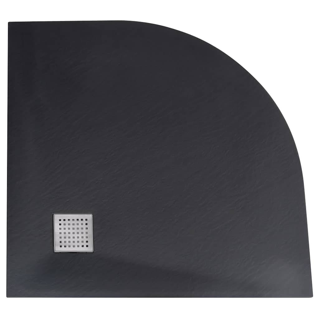 vidaXL - Douchebak - 90x90 - cm - SMC - zwart-2