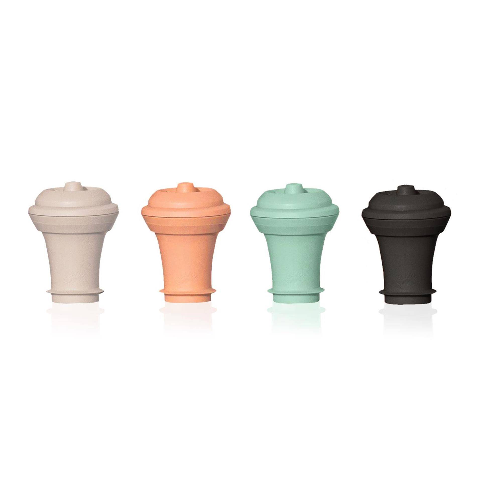Vacuvin vacuum wine stoppers colored loop 4-delig 87147930889178714793088917-1