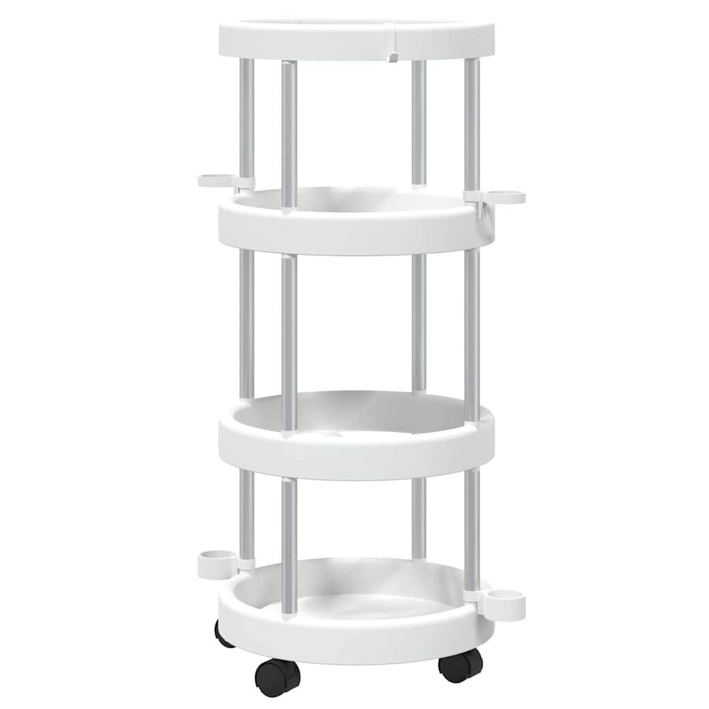 Vidaxl schoonmaakwagen met opbergmand aluminium 87202870185518720287018551-1