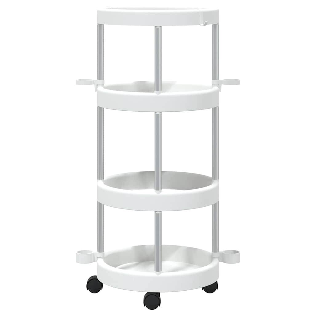 Vidaxl schoonmaakwagen met opbergmand aluminium 87202870185518720287018551-2