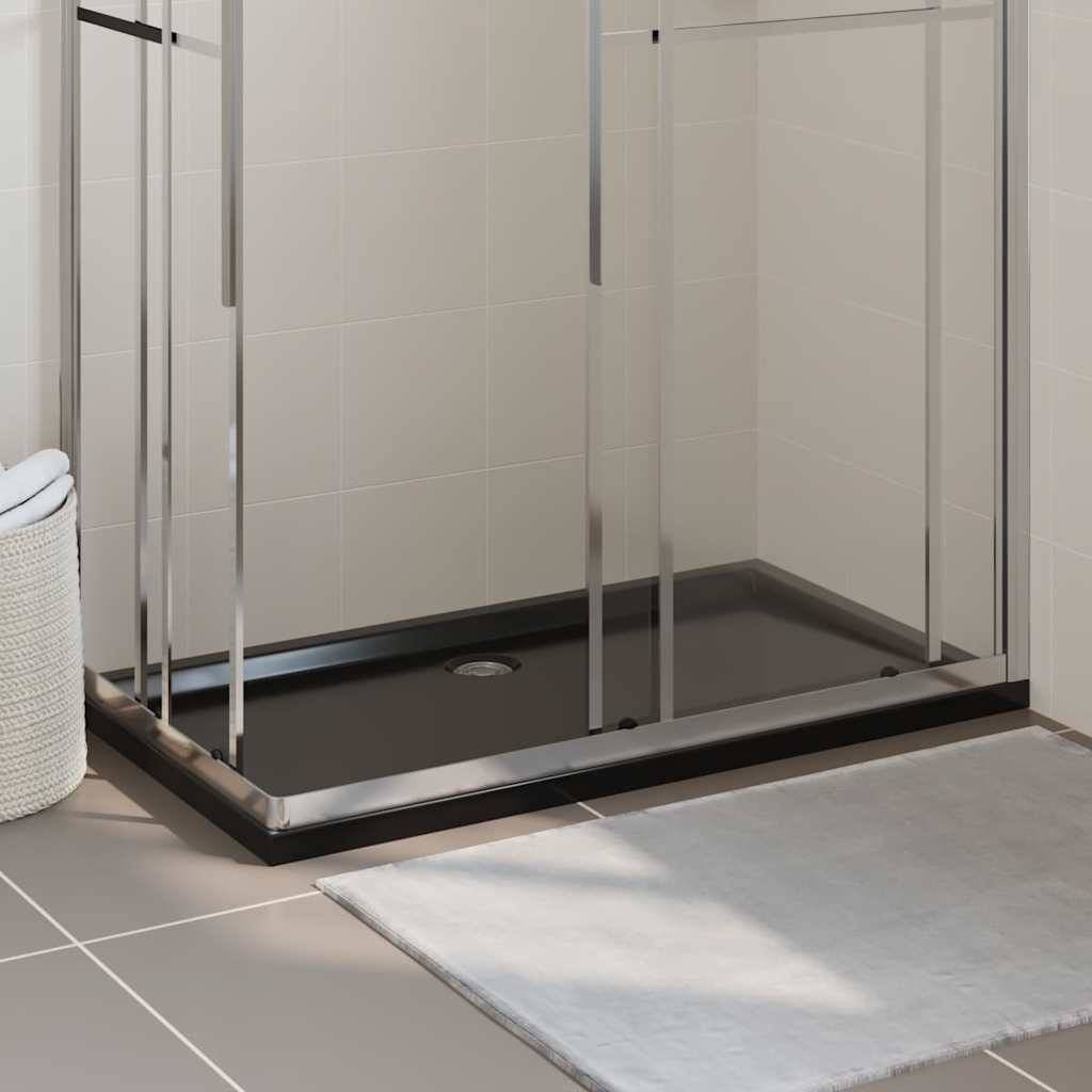 Vidaxl douchebak rechthoekig 70x120 cm abs zwart 87202862061648720286206164