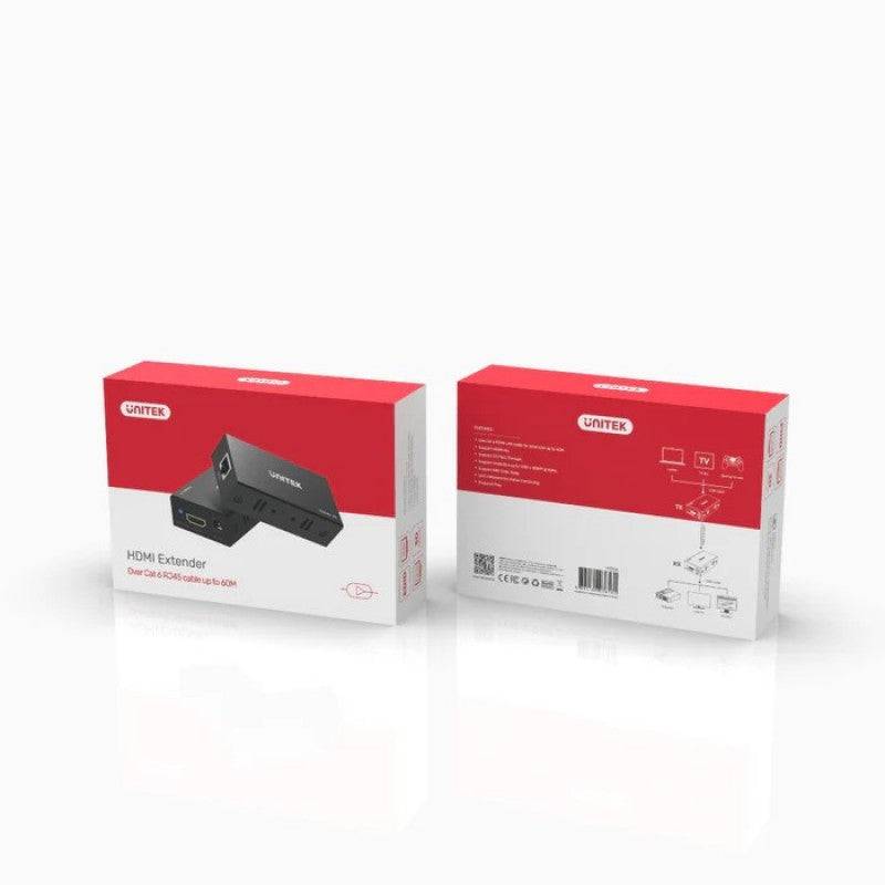 Unitek HDMI Extender Actief - Model V100A CAT-6-Twisted-Pair-Kabel-1