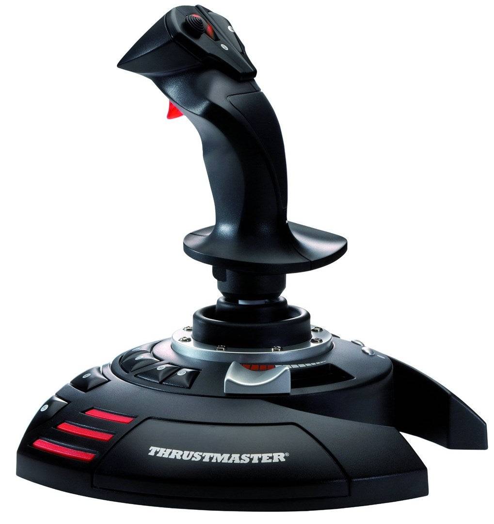 Thrustmaster T.Flight Stick X Black Red Silver USB Joystick Analogue PC Playstation 3-4